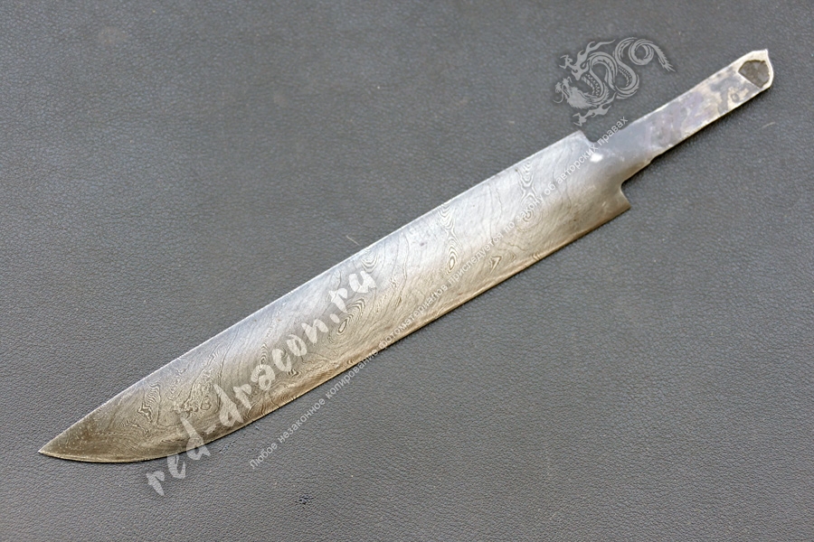 Клинок для ножа Якут  Дамаск za1912